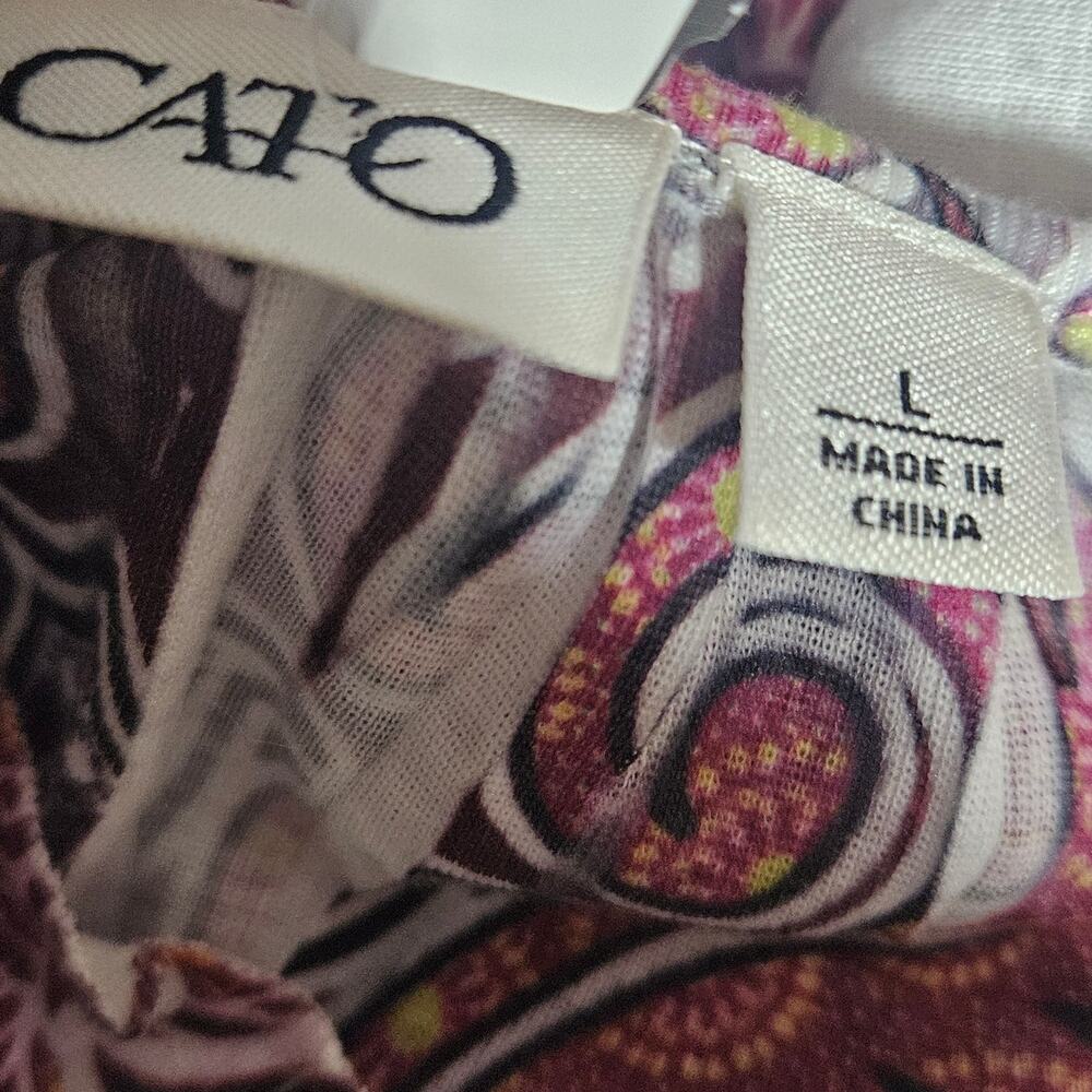 Multi Color Embellished Blouse Size Large - Picture 3 of 4